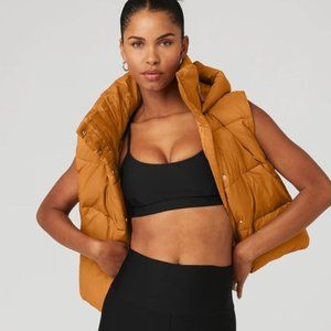 Alo Gold Rush Puffer Vest - Toffee - NWT